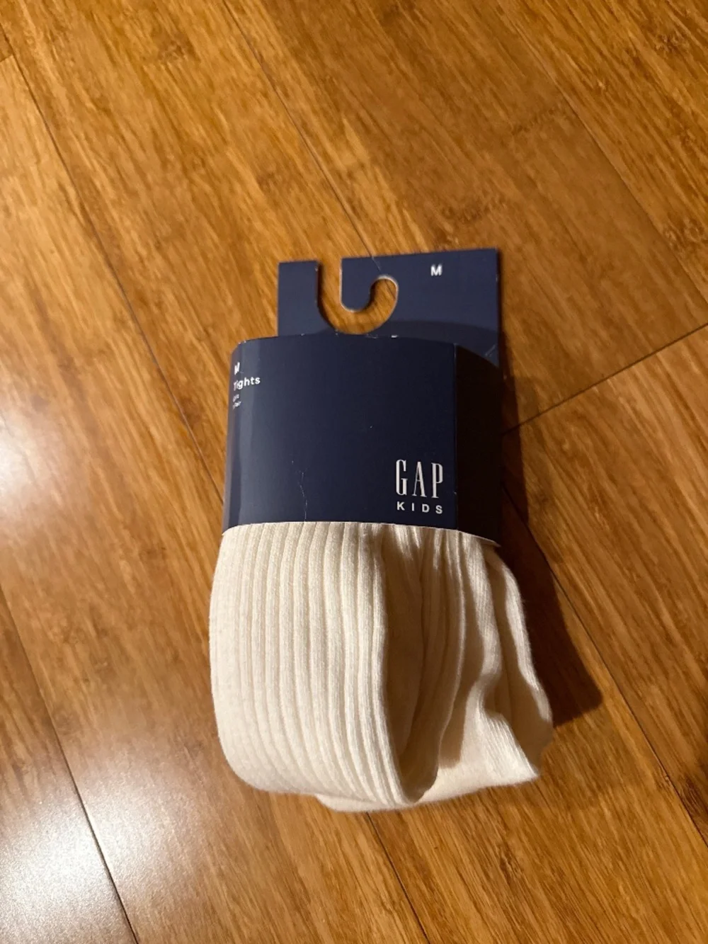 GAP Girls cotton white tights